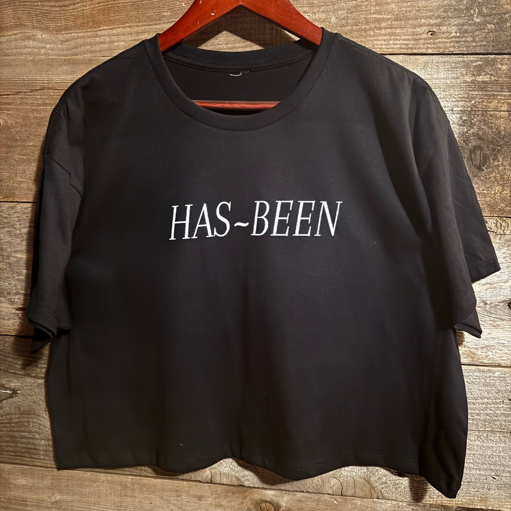 Chic Black Graphic Tee for Women